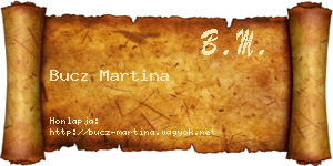 Bucz Martina névjegykártya